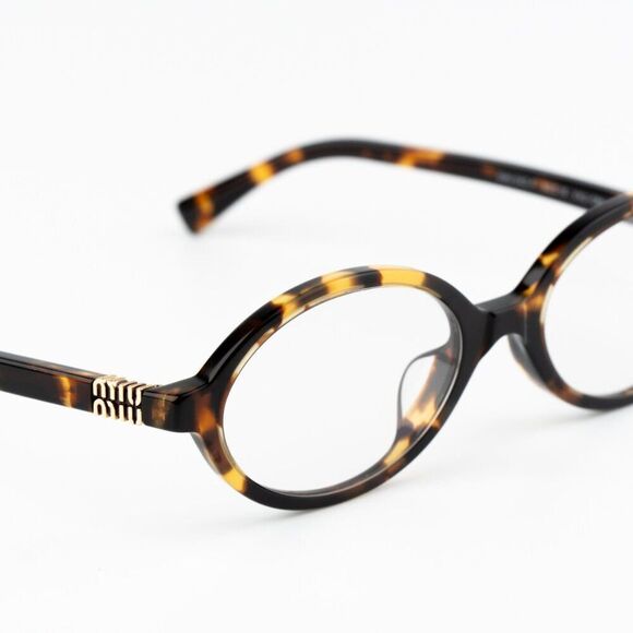 NEW Miu Miu MU04ZSF VAU08N REGARD Honey Havana Clear Unisex Sunglasses 0MU 04ZSF main image 7